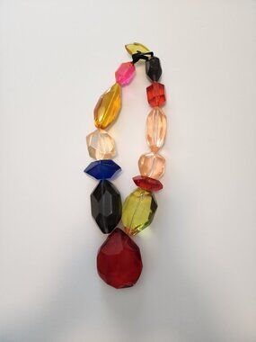 Anthropologie Chunky Multi-Colored Beaded Neacklace